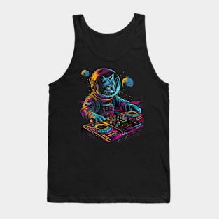 Cat DJ Grooves Tank Top